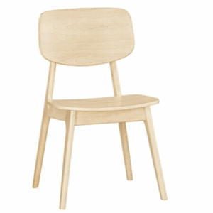 A1869-5 芬頓餐椅 板 實木 洗白色 坐高43.5公分