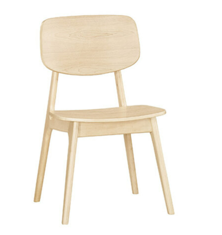 A1869-5 芬頓餐椅 板 實木 洗白色 坐高43.5公分