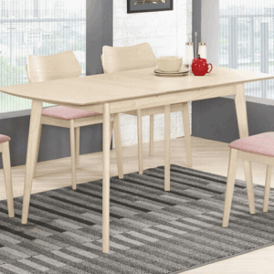 A1747-1 本尼娜5尺多功能蝴蝶餐桌 洗白色