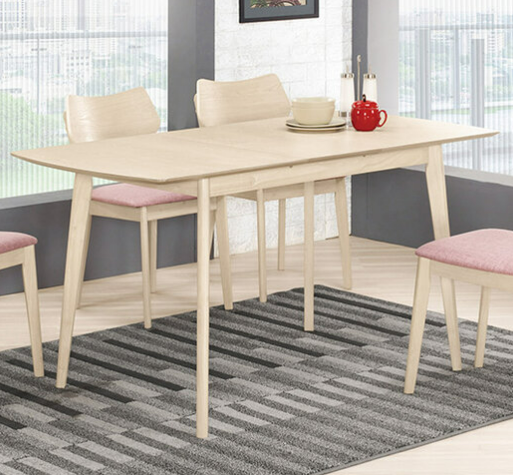 A1747-1 本尼娜5尺多功能蝴蝶餐桌 洗白色