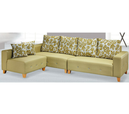 G534-1 水晶L型耐磨皮沙發