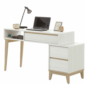 748-2洛蒂4尺伸縮書桌 ⊙抽屜櫃可上下對換.不分左右方向、 ⊙不含椅、