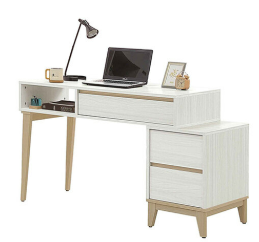 748-2洛蒂4尺伸縮書桌 ⊙抽屜櫃可上下對換.不分左右方向、 ⊙不含椅、