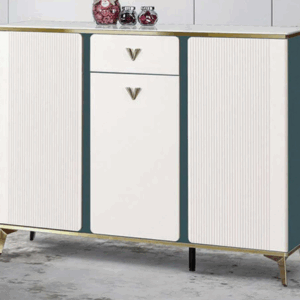 686-5 廷毅4尺單抽岩板鞋櫃 ⊙無透氣孔、 ⊙內附2大3小活動隔板、 ⊙一片固定隔板、 ⊙隔板平/斜皆可放、