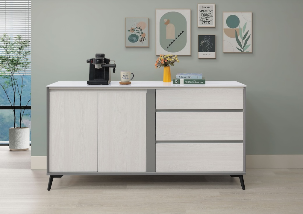 A447-03 科琳5.3尺岩板收納櫃下座