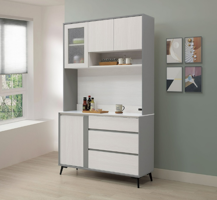 A447-04科琳4尺岩板收納櫃組