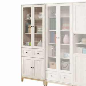 749-2維特2.6尺中抽書櫃 (附3片活動隔板）