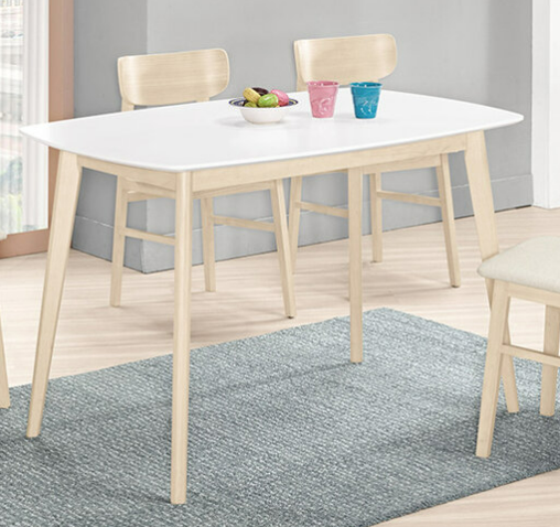 A1748-1 妮克絲4尺餐桌 洗白色