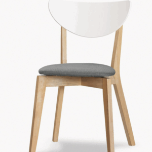 A1869-12 妮克絲餐椅 布 實木 洗白色