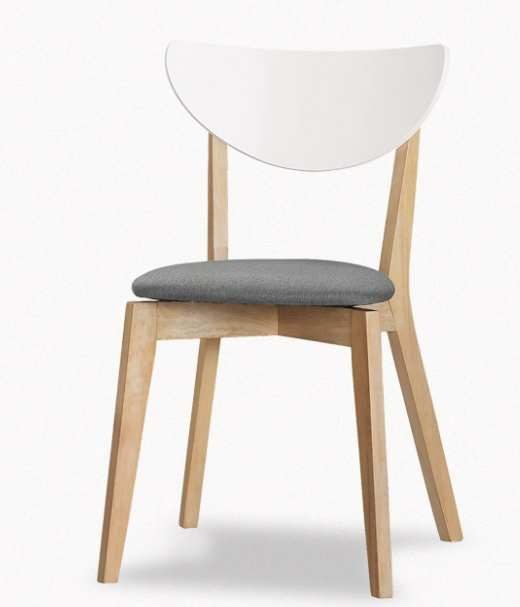 A1869-12 妮克絲餐椅 布 實木 洗白色