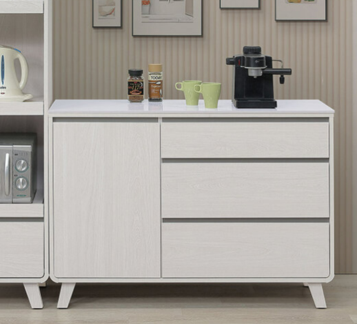 A450-01瑞莎4尺岩板收納櫃下座