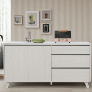 A450-02瑞莎5.3尺岩板收納櫃下座