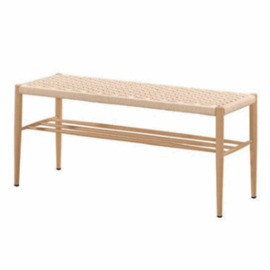 A1889-1 佳爾長板凳 編藤 五金腳