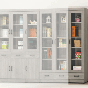 E324-4 灰梧桐下抽1.3尺書櫥