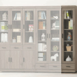 E323-4 古橡下抽1.3尺書櫥