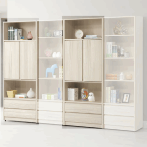 730-2潔妮詩2.6尺書櫃 木門