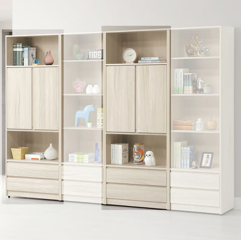 730-2潔妮詩2.6尺書櫃 木門