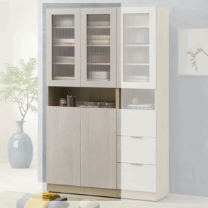 735-2庫克2.5尺雙門收納櫃 (附6片活動隔板)