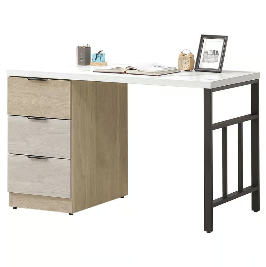 736-3庫克4尺書桌 (桌面附USB插座)