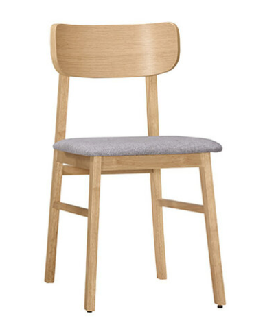 A1870-9 雪倫餐椅 布 實木 坐高46.5公分