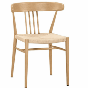 A1872-2 曼琳餐椅 編藤 五金腳 坐高46.5公分