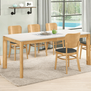 A1753-1 米爾娜6尺岩板餐桌 桌面12mm岩板