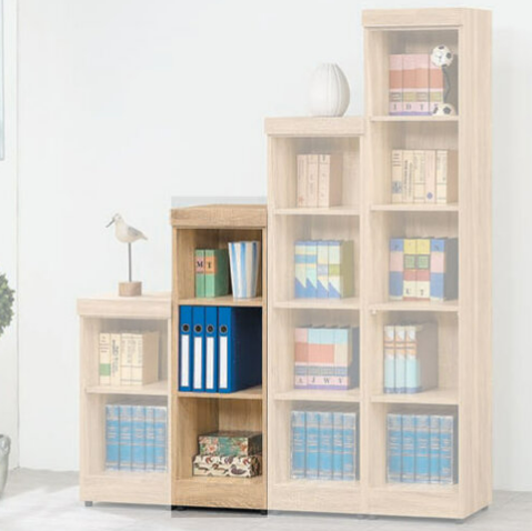 E327-11 階梯式1.3尺書櫃 3格 原切