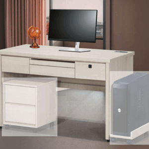 C350-1 維納斯白原切橡木 4.2尺電腦書桌