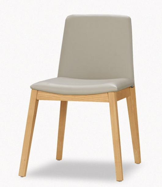 A1870-3 卡瑞娜餐椅 皮 實木 (坐高45.5公分)