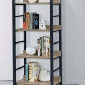 E326-2 KT艾菲爾置物四層書架 灰梧桐