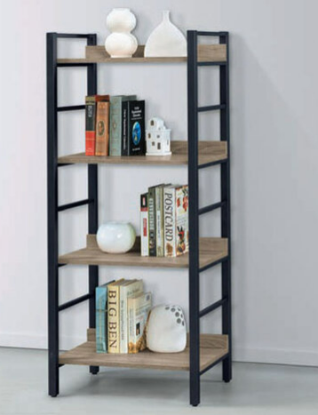 E326-2 KT艾菲爾置物四層書架 灰梧桐