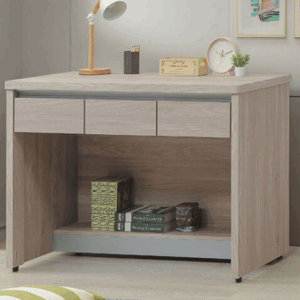 C352-2 系統雲杉4尺三抽書桌