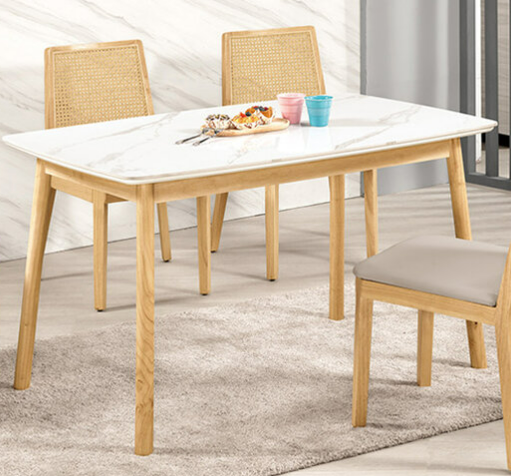 A1759-1 史蒂文4.3尺岩板餐桌 桌面9mm岩板