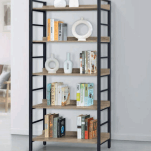 E326-4 KT艾菲爾置物五層書架 灰梧桐