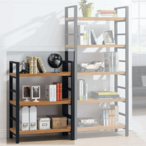 E325-1 工業風木心板低書架