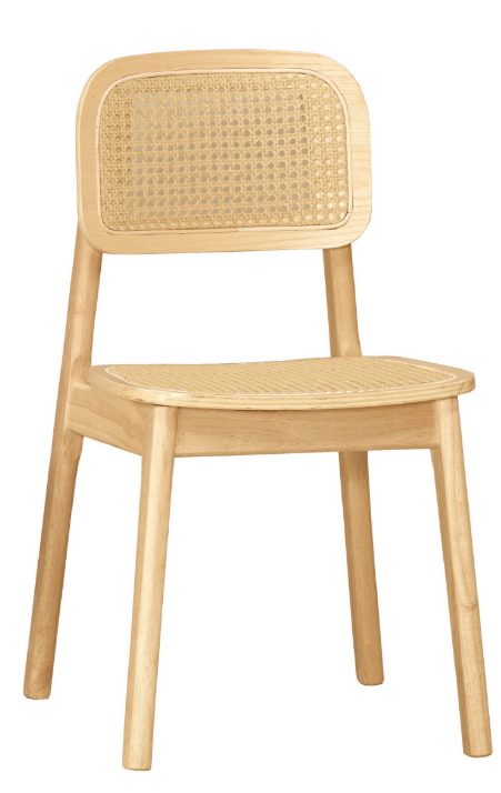 A1871-8 哈里餐椅 編籐 實木 坐高44.5公分