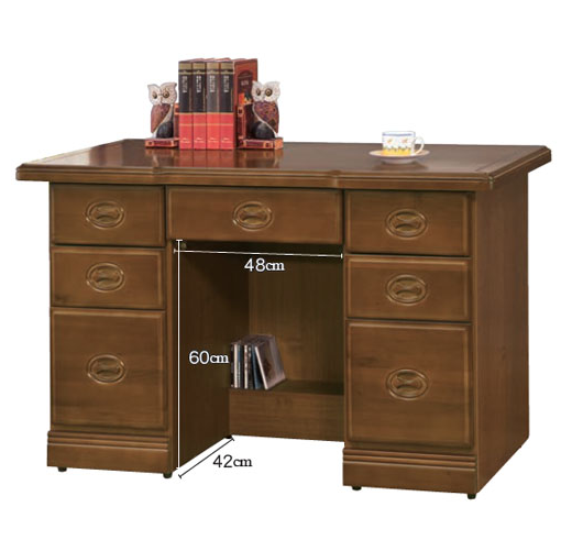 E330-4 樟木皇家4.2尺辦公桌