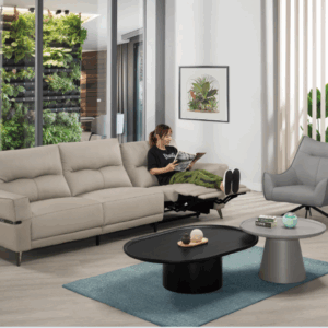 A1323-2 保羅半牛皮沙發組 (坐高48公分) (單位電動)(不含茶几.休閒椅)