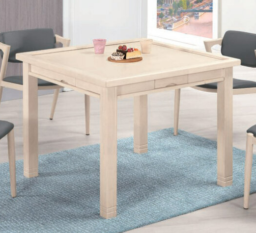 A1764-2 潘朵拉3.1尺餐桌兼麻將桌 洗白色