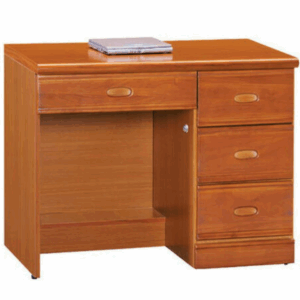 E343-2 柚木3.5尺半實木書桌下座