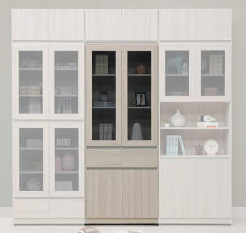 C363-2 夏禾3*6尺中抽書櫃