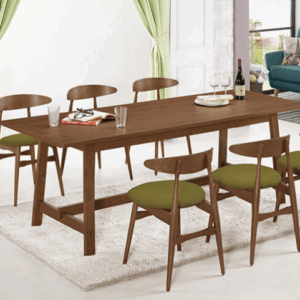 A1765-2 艾布納7.4尺胡桃餐桌