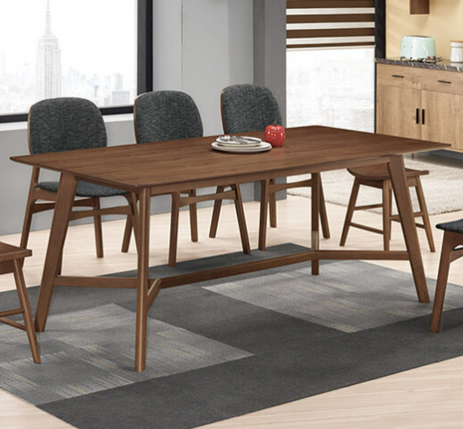 A1766-1 斯麥格6尺胡桃餐桌