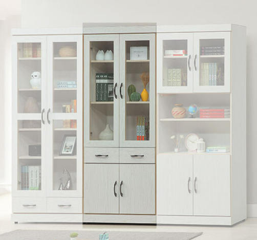 C364-7 白熊3*6尺中抽書櫥