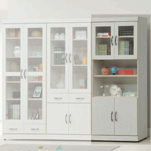 C364-8 白熊3*6尺四門書櫥