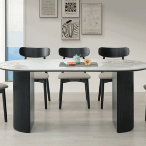 A468-03艾許莉6尺岩板餐桌 黑