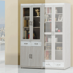 C368-7 夏雪3尺開門中抽書櫃