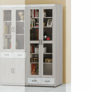 C368-8 夏雪3尺開門下抽書櫃