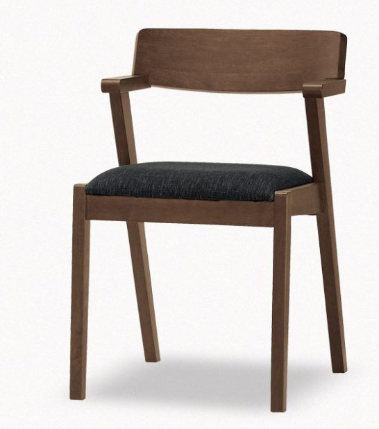A1868-3卡文餐椅 布 實木   (坐高49公分)