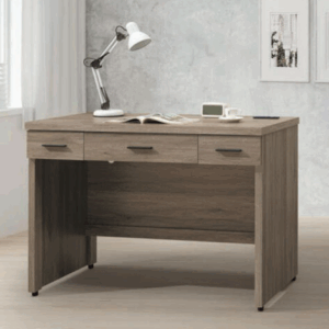 E339-6 古橡4尺三抽電腦桌